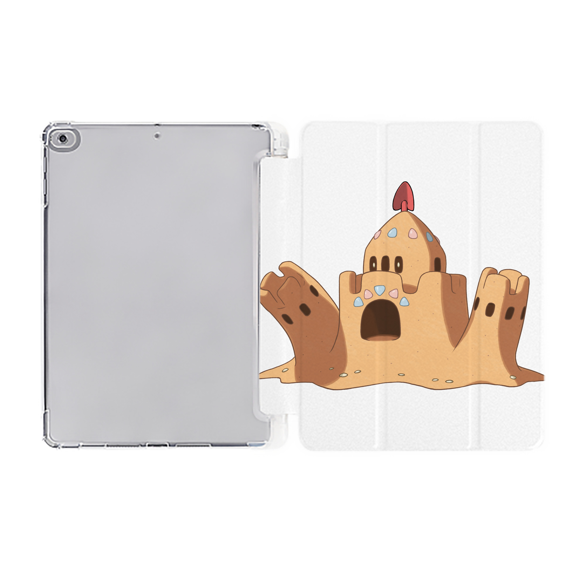 （画像用） ポケットモンスター Pokémon IPad ケース ペン収納付き 三つ折りスタンド PUレザー×シリコン 対応機種9.5/10.5/10.9インチ